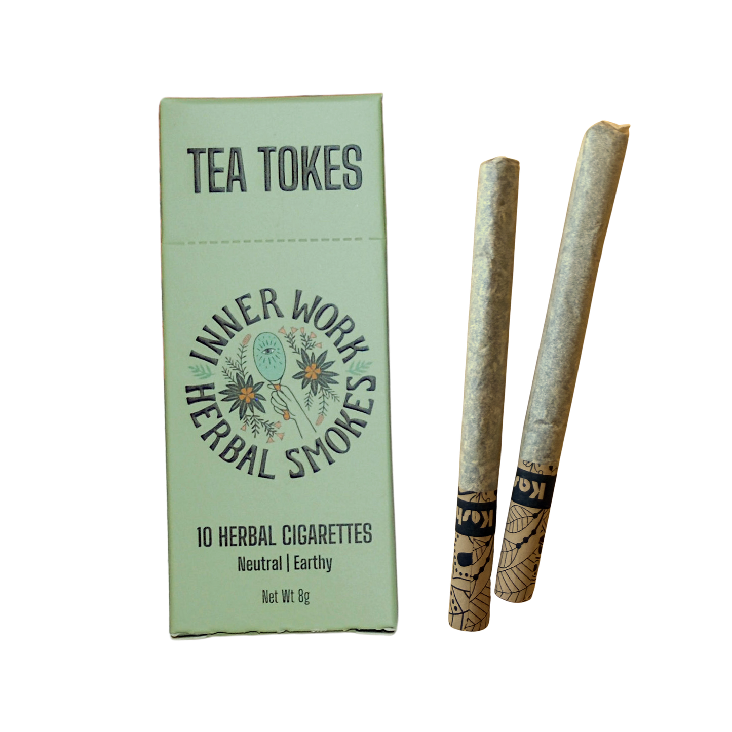 'Inner Work' herbal cigarettes box by Tea Tokes